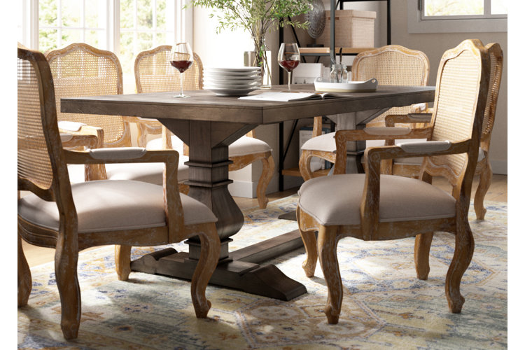 Rustic dining room cheap table with bench